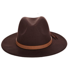 Load image into Gallery viewer, Women Wide Brim Wool Felt Jazz Fedora Hats