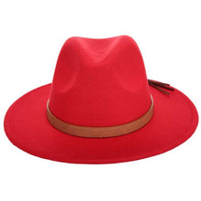 Load image into Gallery viewer, Women Wide Brim Wool Felt Jazz Fedora Hats